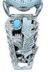 Navajo Genuine Sterling Silver Turquoise Eagle Watch SX105477